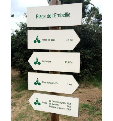 Flèche signalétique personnalisable