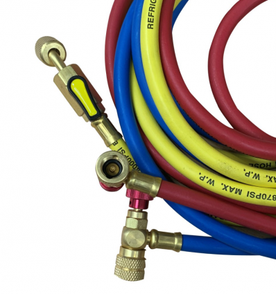 Flexible avec vanne automatique tournante sur Schrader