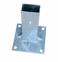 Platine pour poteau de signalisation routière