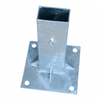 Platine pour poteau de signalisation routière
