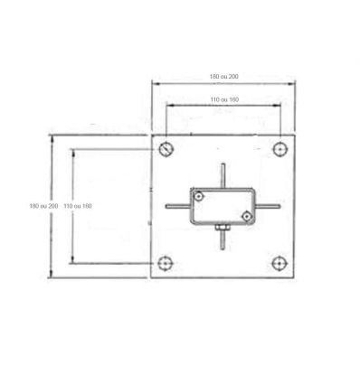 Platine pour poteau de signalisation routière