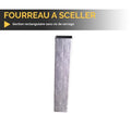 Fourreau à sceller pour poteau de signalisation routière 500 mm