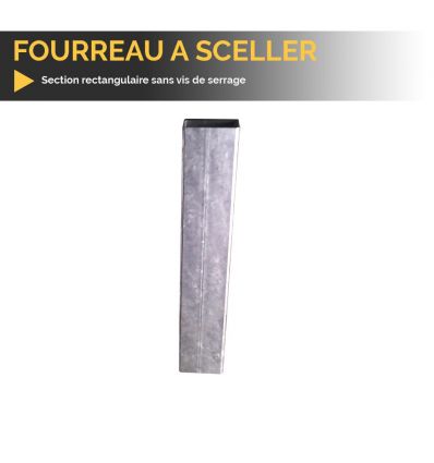 Fourreau à sceller pour poteau de signalisation routière 500 mm