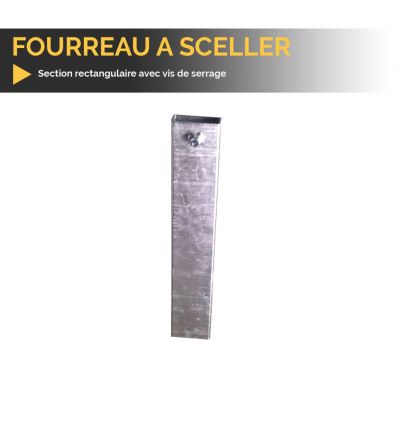 Fourreau à sceller pour poteau de signalisation routière 500 mm