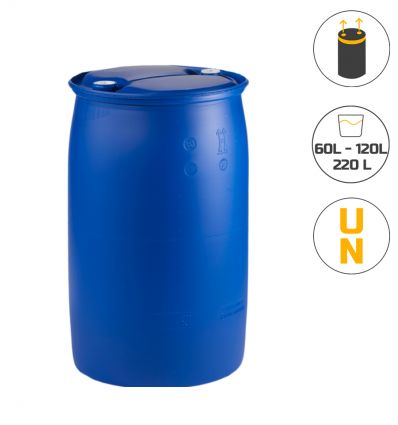 Fût à bonde plastique 60 l - 120 l - 220 l