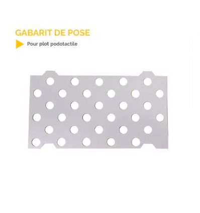 Gabarit de pose pour Clous podotactiles sans perçage