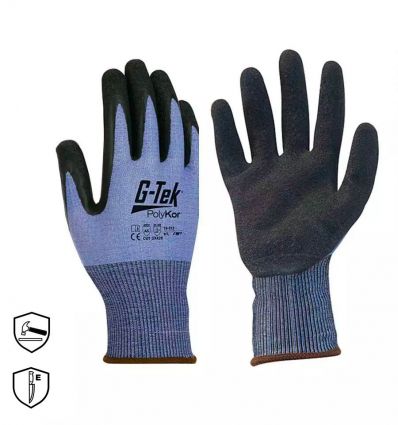 Gant anti coupure niveau E enduction latex crêpé PIP