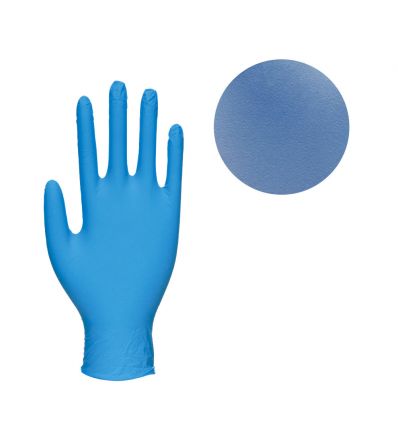 Gant nitrile bleu non poudré, boîte de 100 gants, Nitrex