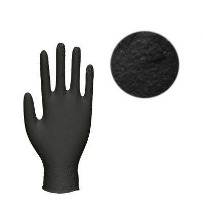 Gant nitrile noir non poudré, boîte de 100 gants, Nitrex