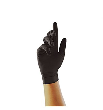 Gant nitrile noir non poudré, boîte de 100 gants, Nitrex