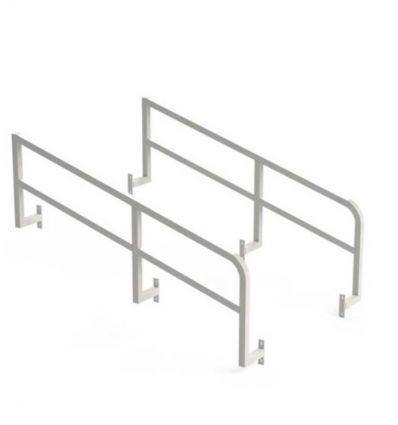 Garde-corps pour gradins en aluminium