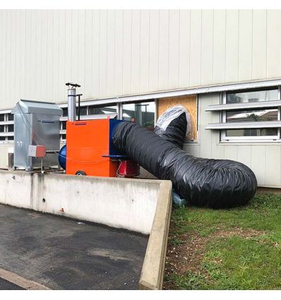 Générateur d'air chaud fioul extérieur combustion indirecte