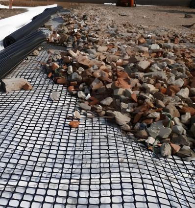 Géogrille de renforcement - rouleau de 200 m²