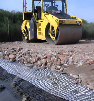Géogrille de renforcement - rouleau de 200 m²