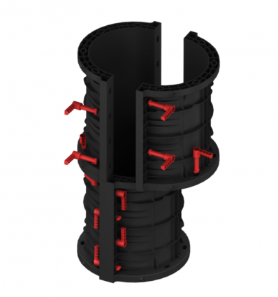 Geotub panel rond pour poteau