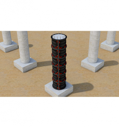 Geotub panel rond pour poteau