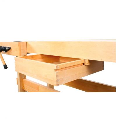 Table établi bois avec étaux