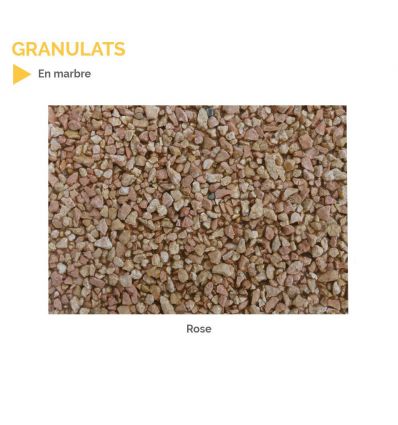 Granulats en marbre pour résine gravillonnée