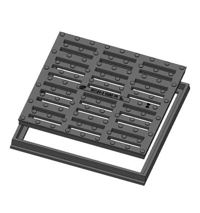 Grille plate en fonte pour regard C250