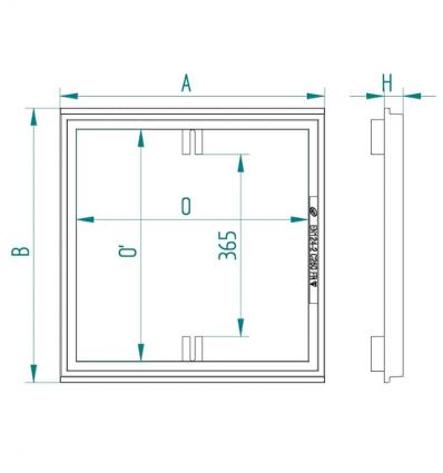 Grille plate en fonte pour regard C250