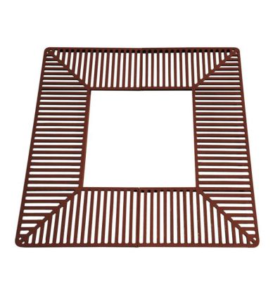 Grille d'arbre carré en acier - Silaos