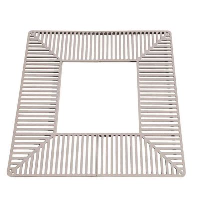 Grille d'arbre carré en acier - Silaos