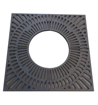 Grille d'arbre en fonte carré éco
