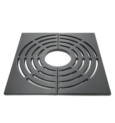 Grille d'arbre en fonte carré normée PMR