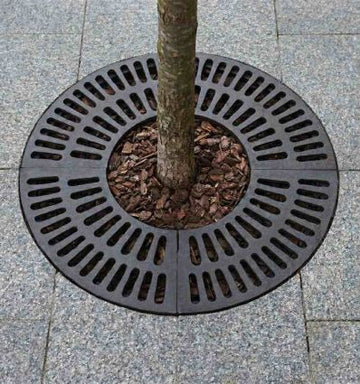 Grille d'Arbre en Fonte Ronde