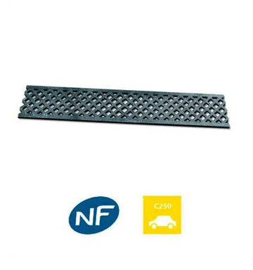 Grille de caniveau losangée