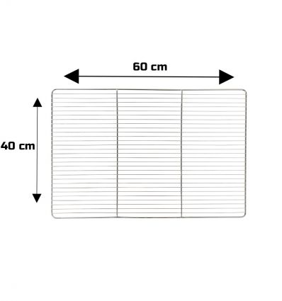 Grille inox 60 x 40 cm