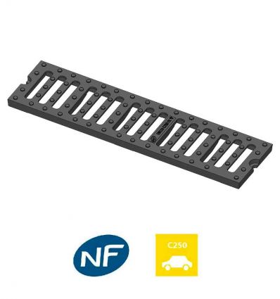 Grille pour caniveau en fonte