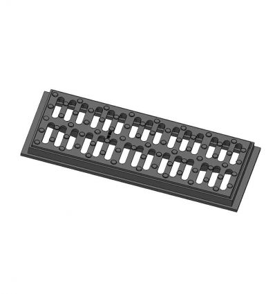 Grille pour caniveau en fonte