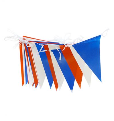 Guirlande Bleu Blanc Rouge en Plastique ou Tissu
