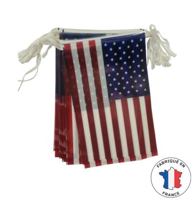 Guirlande drapeau américain