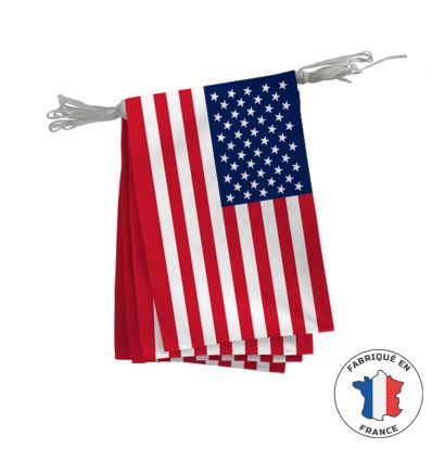 Guirlande drapeau américain