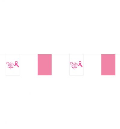 Guirlande Octobre Rose en Tissu