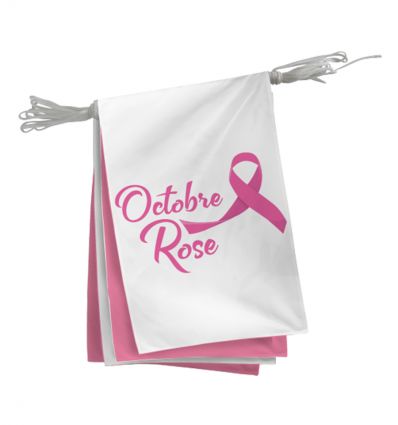 Guirlande Octobre Rose en Tissu