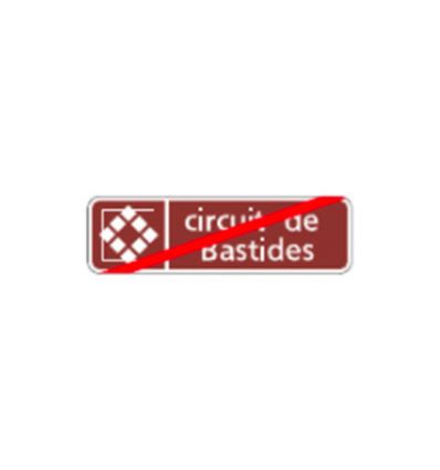 H24 - Panneau de fin d'itinéraire touristique / culturel