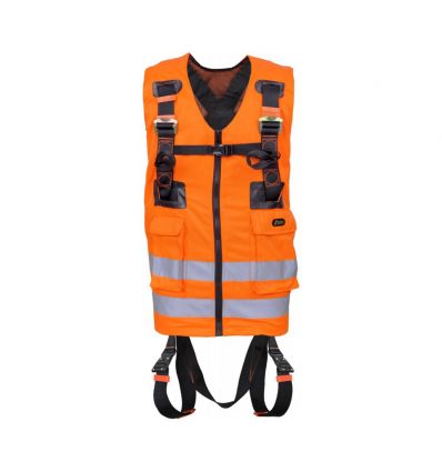 Harnais de sécurité avec gilet haute visibilité