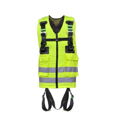 Harnais de sécurité avec gilet haute visibilité