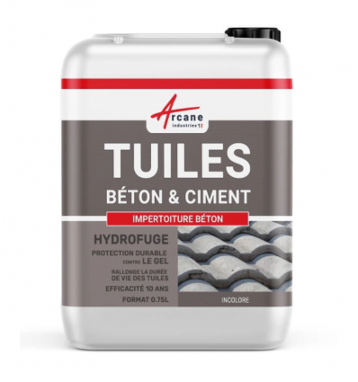 Hydrofuge imperméabilisant incolore toiture en tuile béton ciment