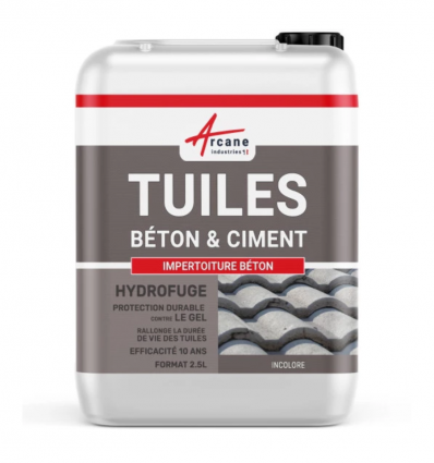 Hydrofuge imperméabilisant incolore toiture en tuile béton ciment