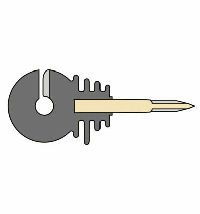 Isolateur annulaire pour fil et corde