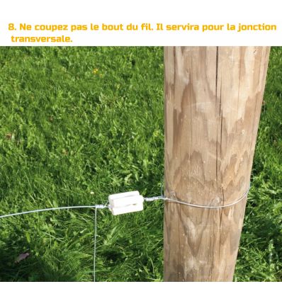 Isolateur en porcelaine pour début de ligne