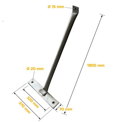 Jambe de Force pour Clôture de Chantier