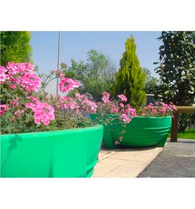 Jardinière de ville en polyéthylène de diamètre 100 cm