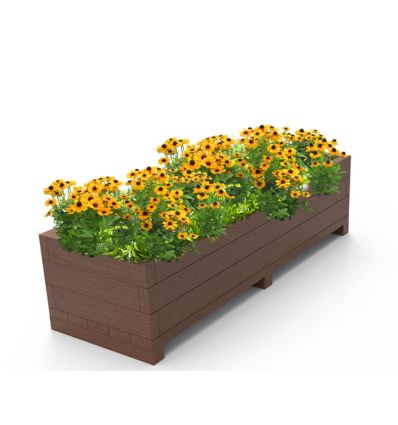 Jardinière en plastique recyclé