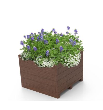 Jardinière en plastique recyclé
