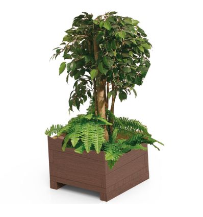 Jardinière en plastique recyclé